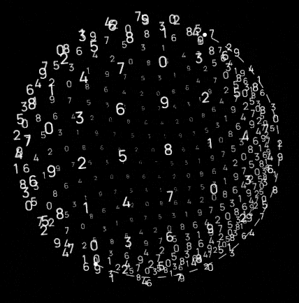 Animated data globe